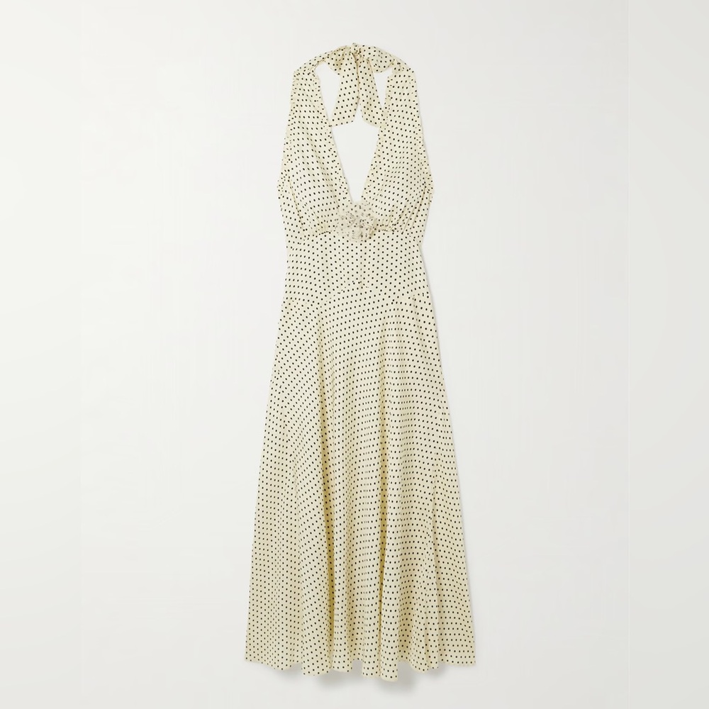 Doen Mazarin Polka Dot Cream Midi Dress - Picture 3 of 4